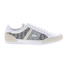 Lacoste Chaymon Jq 123 1 CMA Mens White Leather Lifestyle Sneakers Shoes