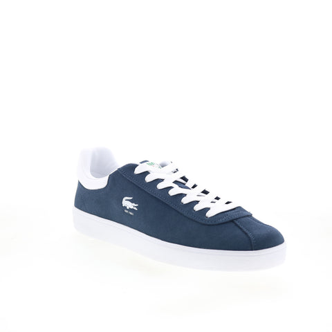Lacoste Baseshot 223 1 SMA Mens Blue Leather Lifestyle Sneakers Shoes