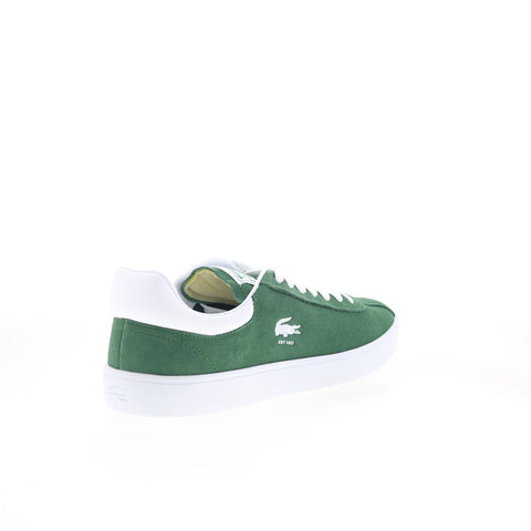 Lacoste Baseshot 223 1 SMA Mens Green Leather Lifestyle Sneakers Shoes