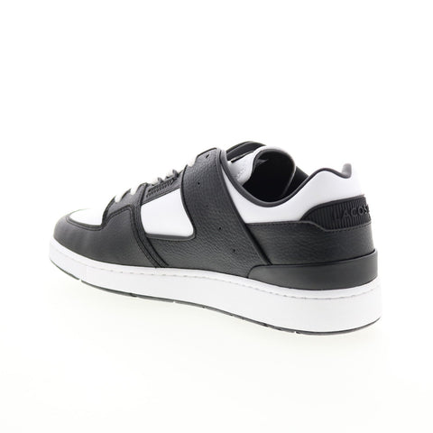 Lacoste Court Cage 223 3 SMA Mens Black Leather Lifestyle Sneakers Shoes