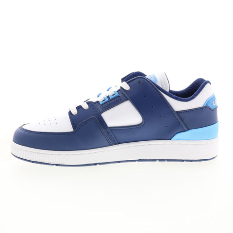 Lacoste Court Cage 124 1 SMA Mens Blue Leather Lifestyle Sneakers Shoes