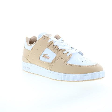 Lacoste Court Cage 124 1 SMA Mens Brown Leather Lifestyle Sneakers Shoes