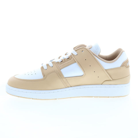 Lacoste Court Cage 124 1 SMA Mens Brown Leather Lifestyle Sneakers Shoes