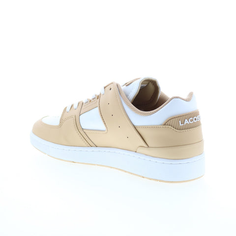 Lacoste Court Cage 124 1 SMA Mens Brown Leather Lifestyle Sneakers Shoes