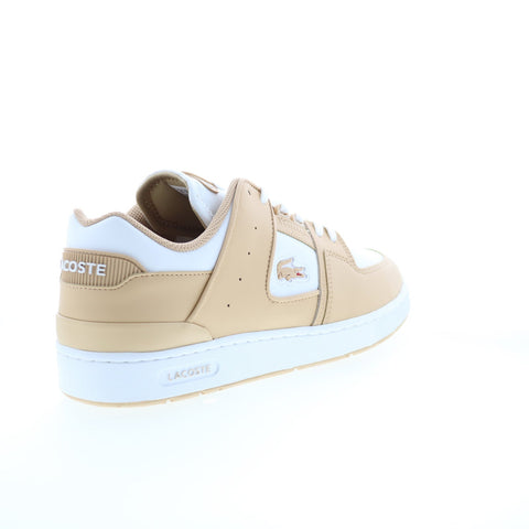 Lacoste Court Cage 124 1 SMA Mens Brown Leather Lifestyle Sneakers Shoes