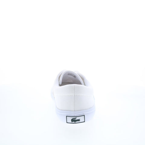 Lacoste Lace Base 224 1 CMA Mens White Canvas Lifestyle Sneakers Shoes