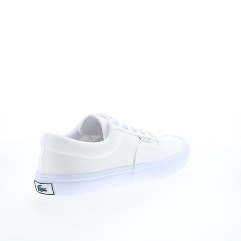 Lacoste Lace Base 224 1 CMA Mens White Canvas Lifestyle Sneakers Shoes