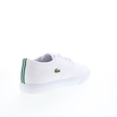 Lacoste Grip Base 224 1 CMA Mens White Canvas Lifestyle Sneakers Shoes