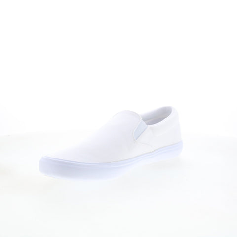Lacoste Slip-On Base 224 1 CMA Mens White Canvas Lifestyle Sneakers Shoes