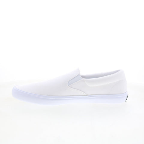 Lacoste Slip-On Base 224 1 CMA Mens White Leather Lifestyle Sneakers Shoes
