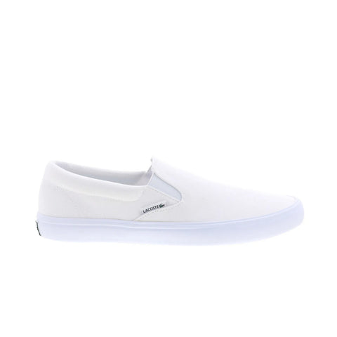 Lacoste Slip-On Base 224 1 CMA Mens White Leather Lifestyle Sneakers Shoes