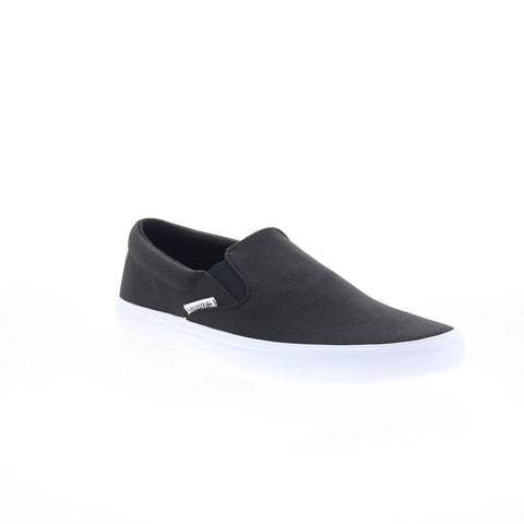 Lacoste Slip-On Base 224 1 CMA Mens Black Canvas Lifestyle Sneakers Shoes