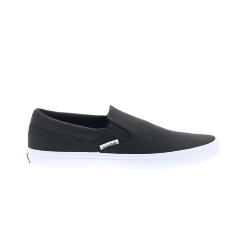 Lacoste Slip-On Base 224 1 CMA Mens Black Canvas Lifestyle Sneakers Shoes