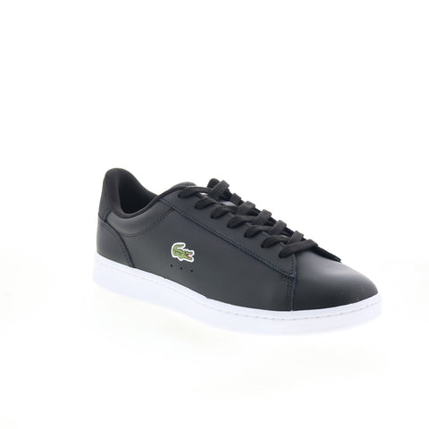 Lacoste Carnaby Set 224 1 SMA Mens Black Leather Lifestyle Sneakers Shoes