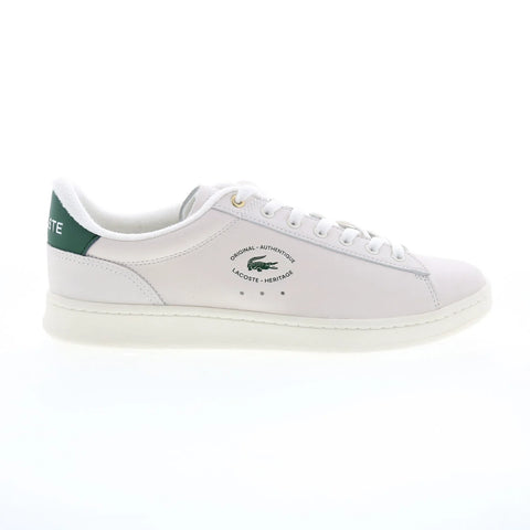 Lacoste Carnaby Set 224 2 SMA Mens Beige Leather Lifestyle Sneakers Shoes
