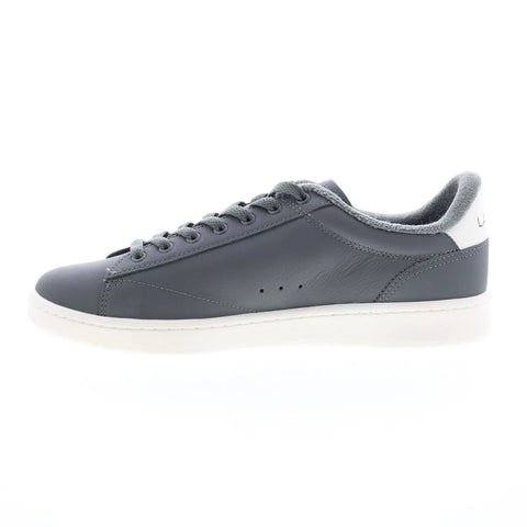 Lacoste Carnaby Set 224 2 SMA Mens Gray Leather Lifestyle Sneakers Shoes
