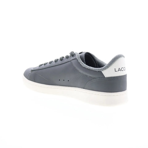 Lacoste Carnaby Set 224 2 SMA Mens Gray Leather Lifestyle Sneakers Shoes