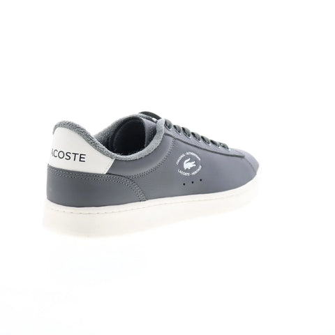 Lacoste Carnaby Set 224 2 SMA Mens Gray Leather Lifestyle Sneakers Shoes