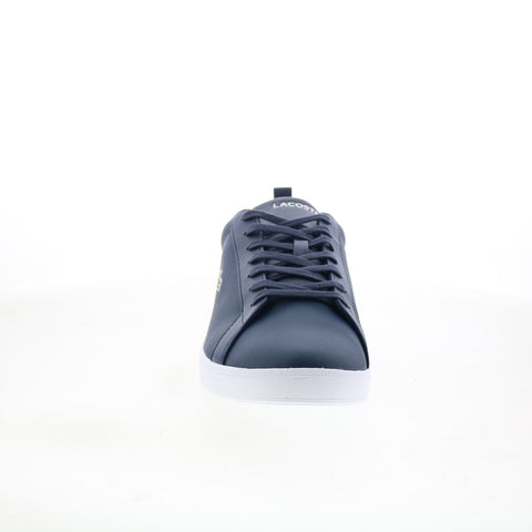 Lacoste Court Base 224 1 SMA Mens Blue Leather Lifestyle Sneakers Shoes
