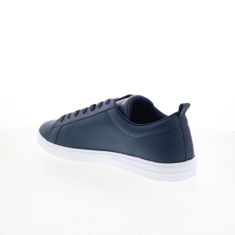 Lacoste Court Base 224 1 SMA Mens Blue Leather Lifestyle Sneakers Shoes