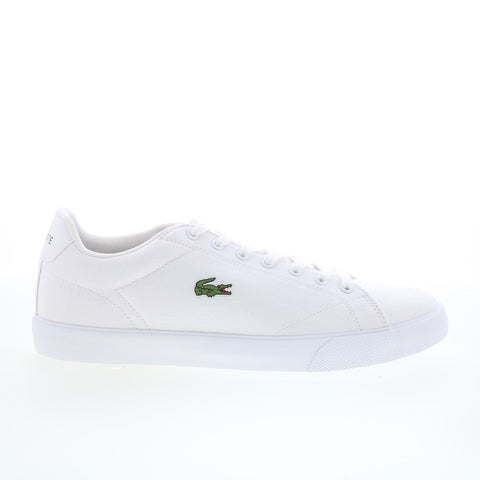 Lacoste Lerond Set 125 1 CMA Mens White Canvas Lifestyle Sneakers Shoes