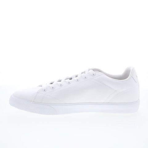 Lacoste Lerond Set 125 1 CMA Mens White Canvas Lifestyle Sneakers Shoes