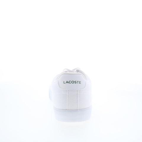 Lacoste Lerond Set 125 1 CMA Mens White Canvas Lifestyle Sneakers Shoes