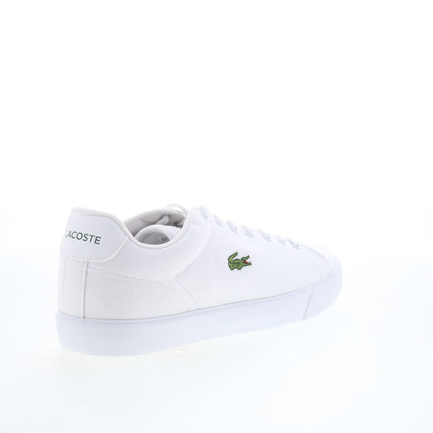 Lacoste Lerond Set 125 1 CMA Mens White Canvas Lifestyle Sneakers Shoes