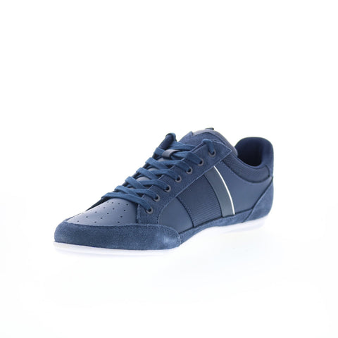 Lacoste Chaymon 125 1 CMA Mens Blue Leather Lifestyle Sneakers Shoes