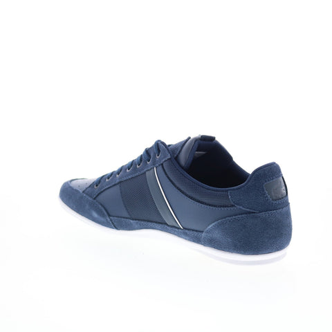 Lacoste Chaymon 125 1 CMA Mens Blue Leather Lifestyle Sneakers Shoes