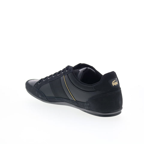Lacoste Chaymon 125 1 CMA Mens Black Leather Lifestyle Sneakers Shoes