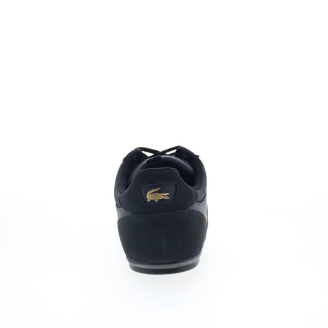 Lacoste Chaymon 125 1 CMA Mens Black Leather Lifestyle Sneakers Shoes