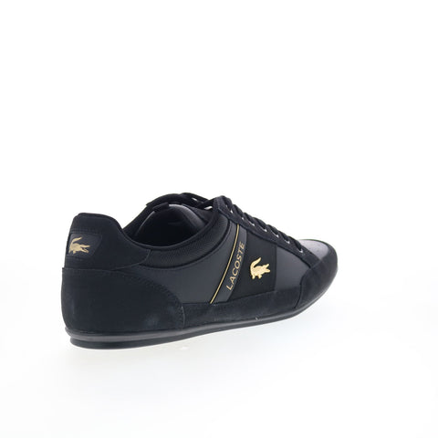 Lacoste Chaymon 125 1 CMA Mens Black Leather Lifestyle Sneakers Shoes