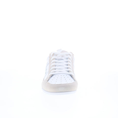 Lacoste Chaymon 125 1 CMA Mens White Leather Lifestyle Sneakers Shoes