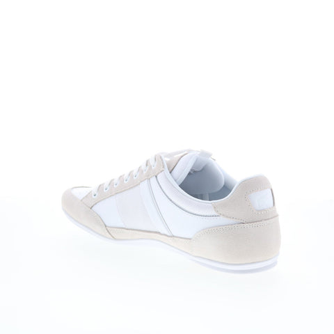 Lacoste Chaymon 125 1 CMA Mens White Leather Lifestyle Sneakers Shoes