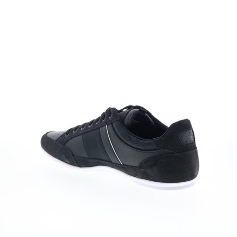 Lacoste Chaymon 125 1 CMA Mens Black Leather Lifestyle Sneakers Shoes