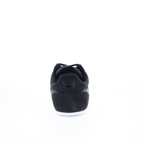 Lacoste Chaymon 125 1 CMA Mens Black Leather Lifestyle Sneakers Shoes