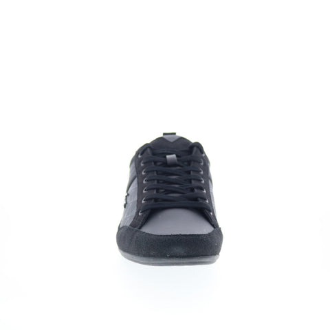 Lacoste Chaymon 125 2 CMA Mens Black Suede Lifestyle Sneakers Shoes