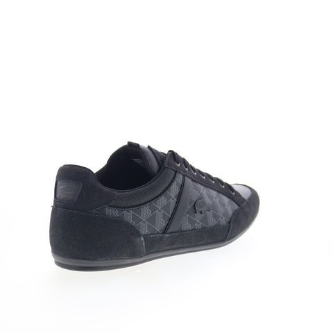 Lacoste Chaymon 125 2 CMA Mens Black Suede Lifestyle Sneakers Shoes