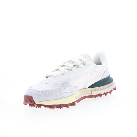 Lacoste Elite Active 125 2 SMA Mens Beige Leather Lifestyle Sneakers Shoes