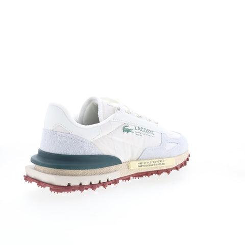 Lacoste Elite Active 125 2 SMA Mens Beige Leather Lifestyle Sneakers Shoes