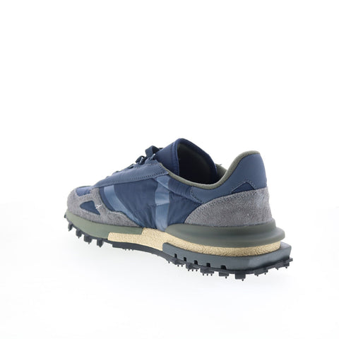 Lacoste Elite Active 125 2 SMA Mens Blue Leather Lifestyle Sneakers Shoes