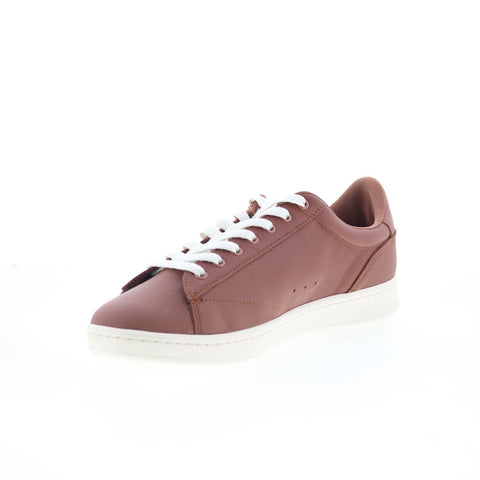 Lacoste Carnaby Set 125 1 SMA Mens Brown Leather Lifestyle Sneakers Shoes