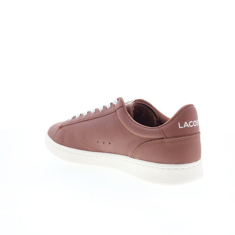 Lacoste Carnaby Set 125 1 SMA Mens Brown Leather Lifestyle Sneakers Shoes