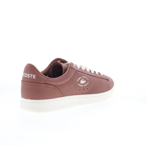 Lacoste Carnaby Set 125 1 SMA Mens Brown Leather Lifestyle Sneakers Shoes