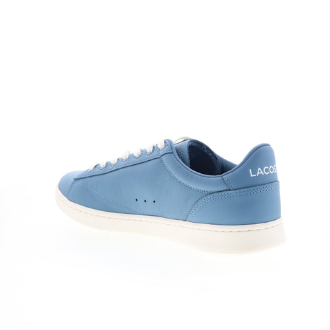 Lacoste Carnaby Set 125 1 SMA Mens Blue Leather Lifestyle Sneakers Shoes