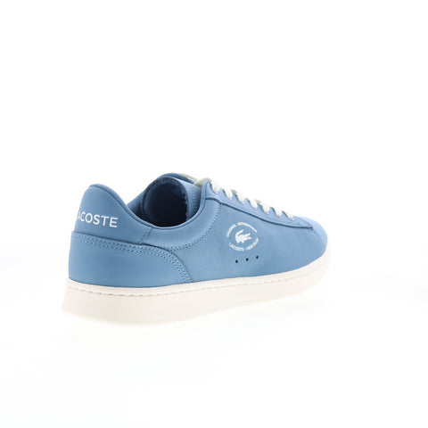 Lacoste Carnaby Set 125 1 SMA Mens Blue Leather Lifestyle Sneakers Shoes