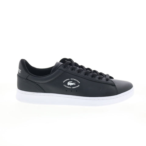 Lacoste Carnaby Set 125 1 SMA Mens Black Leather Lifestyle Sneakers Shoes