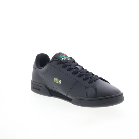 Lacoste Carnaby Cup 125 2 SMA Mens Black Leather Lifestyle Sneakers Shoes