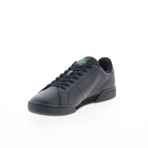 Lacoste Carnaby Cup 125 2 SMA Mens Black Leather Lifestyle Sneakers Shoes